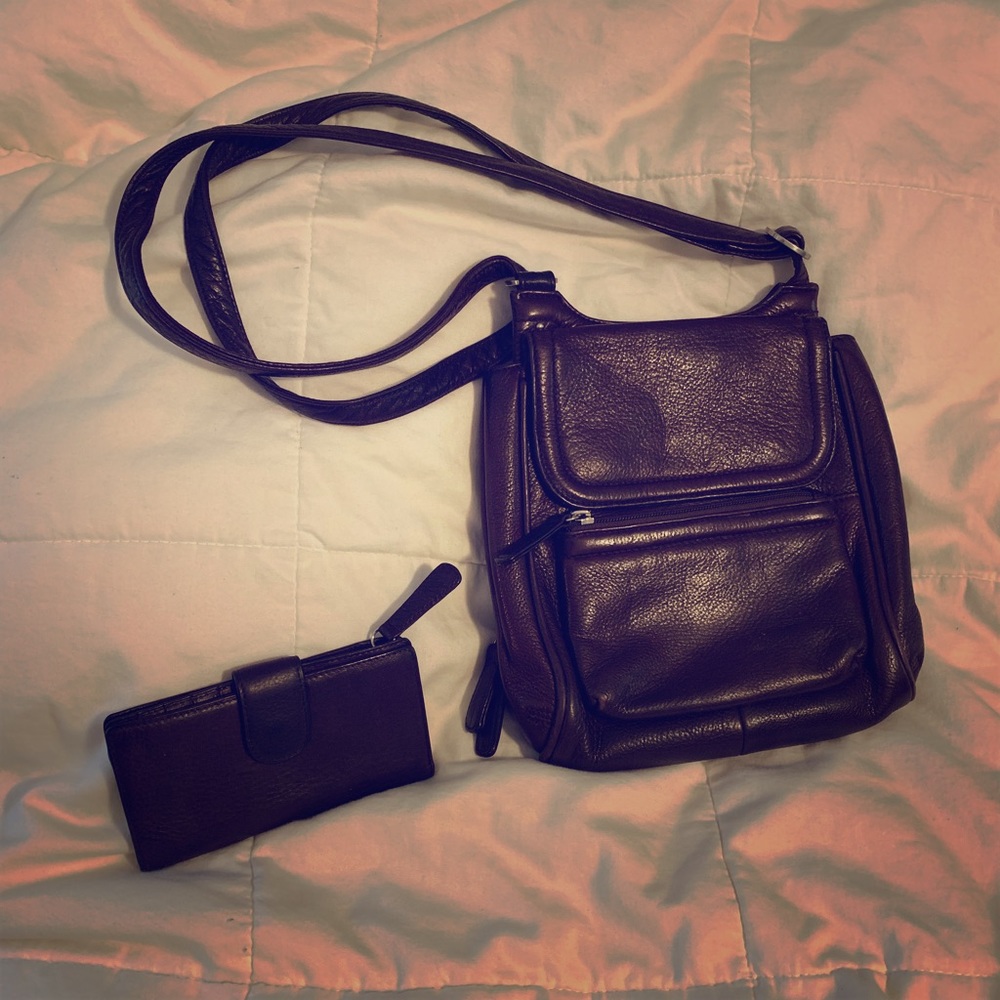 Osgoode Marley crossbody purse & wallet set